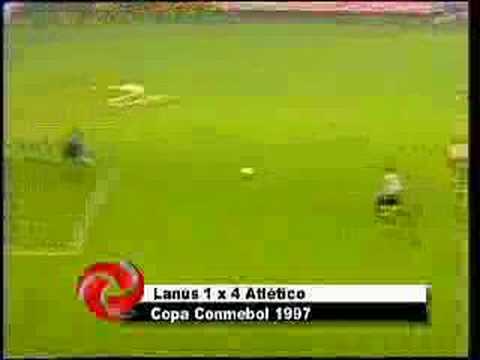 Atlético-MG x Lanus - gols do Galo na final da Conmebol 1997