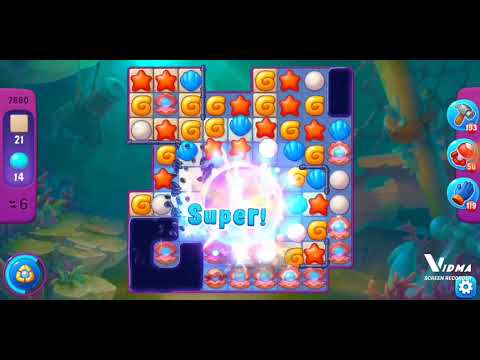 Fishdom. 7880 super hard level no boosters and diamonds - 14 moves