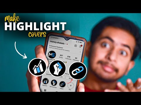 How to make your own highlight covers on instagram 2022 | Instagram highlight me photo kaise dalen