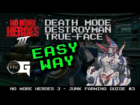 DestroyMan True Face Easy Death Mode - Junk Farming Guide #3 - No More Heroes III