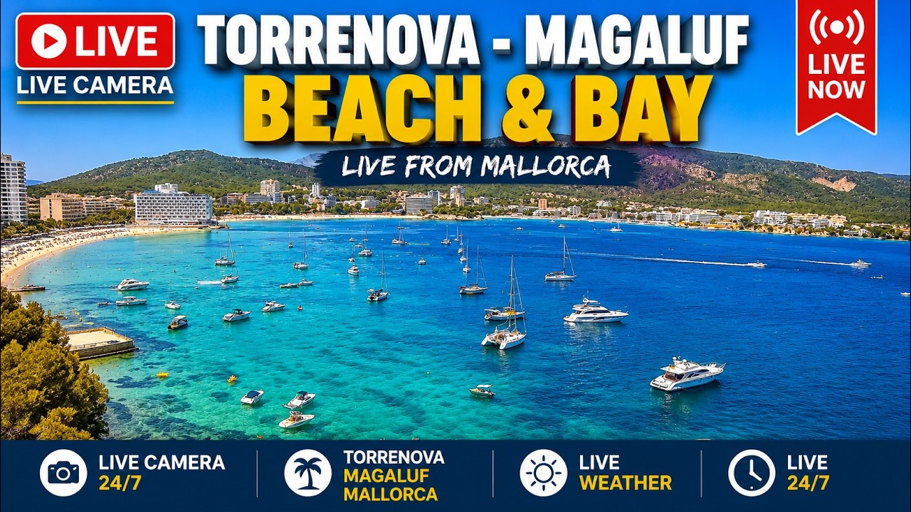 Live webcam view of Son Maties Beach Live View