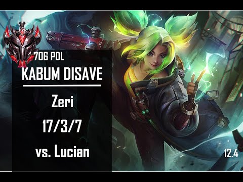 Kabum Disave Zeri ADC vs Lucian - BR Challenger Patch 12.4