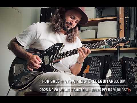 Novo Miris J Custom - Relic Pelham Burst Sumpfesche Body, Mastery M1, Fralin P90s, nur 3,27kg! 2025 - Relic Aged Pelham Burst image 22