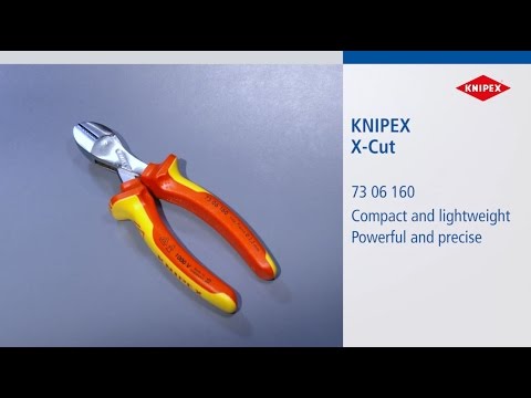 KNIPEX X-Cut® Compact Diagonal Cutter High lever transmission video