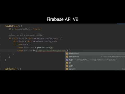 Firebase V9 Intellisense Experience vs V8