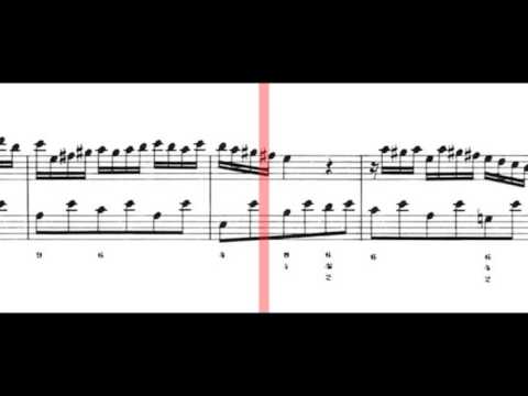 BWV 1033 - Flute Sonata in C Major (Scrolling)