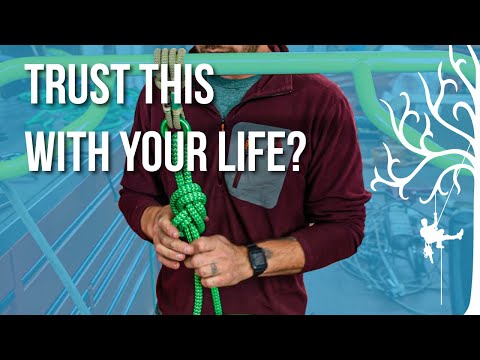 Essential knots for tree work part 3 life support. Figure 8, Anchor bend, Fisherman’s Termination.