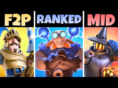 BEST 5 Decks for EVERY TYPE of Player (F2P, Mid ladder, Ranked)