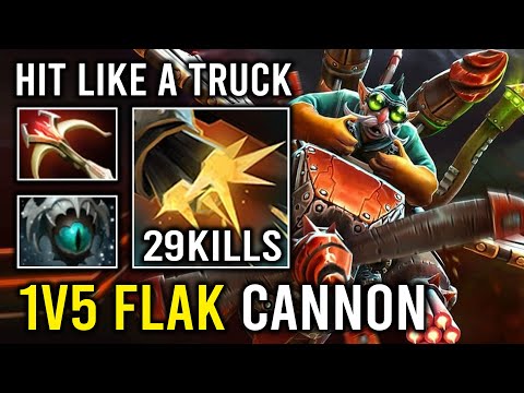WTF 1v5 Flak Cannon Unlimited Multishot Max Slotted Super Carry Gyrocopter Dota 2