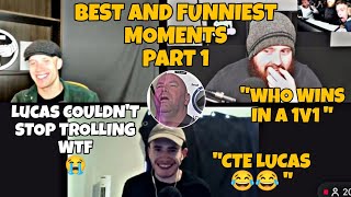 Guru, Lucas and Bedtime BEST and FUNNIEST moments on stream😂 (Part 1) 