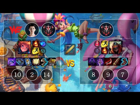 WE yimeng Zoe vs Zed Mid - KR Patch 10.12