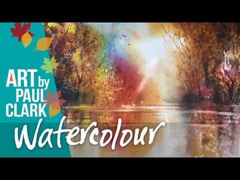 How to paint a spontaneous Autumn Woodland scene in Watercolour