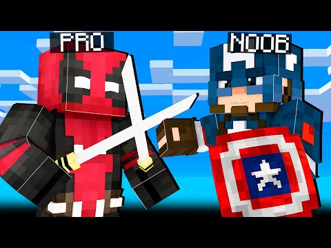 WALKA SUPERBOHATERÓW - MINECRAFT PRO VS NOOB 2