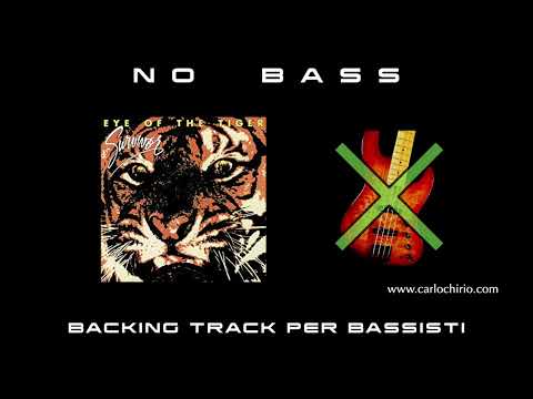 Eye of the Tiger Survivor NO BASS backing track per bassisti Suona tu il Basso (Bassless)