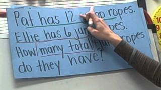 1st Grade Solving Story Problems with Magic Words.AVI