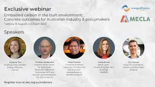 Embodied carbon in the built environment – Concrete outcomes for Australian industry & policymakers