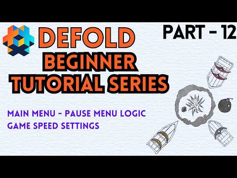 Make A Complete Incremental Game With Defold Tutorial - Part 12 - Main/Pause Menu Logic, Game Speed preview image
