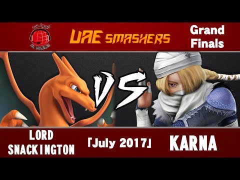 SSB4 Jul 2017: Lord Snackington (Charizard, Ryu, Mega Man) vs FX | Karna (Sheik) - GF