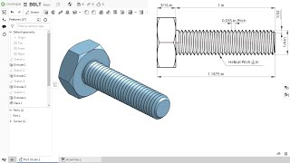 How to make Bolt in Onshape