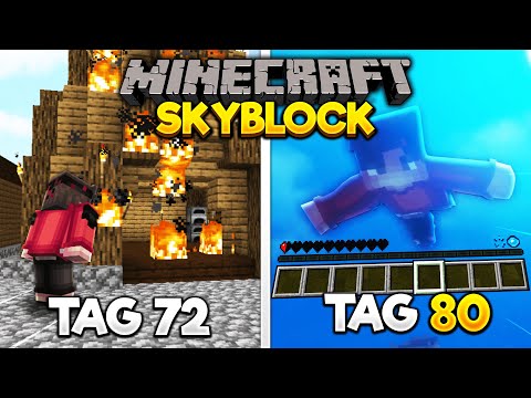 I survived Minecraft SKYBLOCK for 80 DAYS and THIS happened!