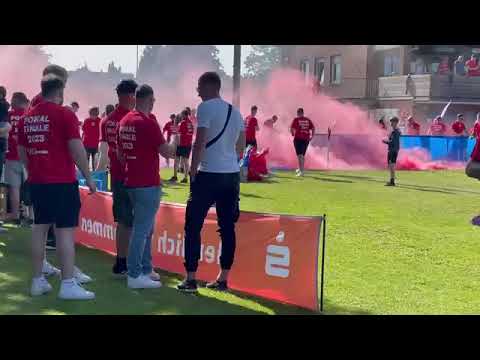 Pyrotechnik beim Schaumburger Kreispokalfinale 2023