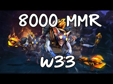 [Dota2] w33 Pro Meepo Mid Ranked Game 8000 MMR