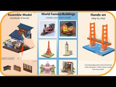 Pocket World 3D - Assemble models unique puzzle #1 | Minimonster game limited