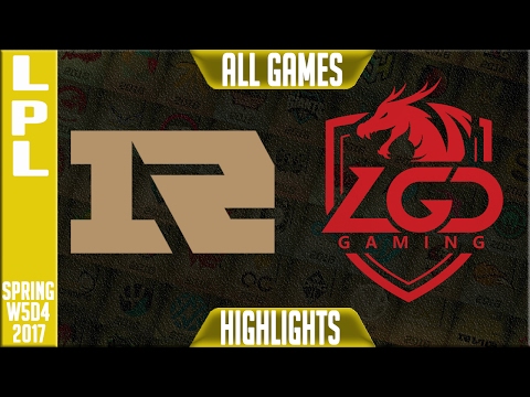 RNG vs LGD All Games - LPL Week 3 Day 4 Spring 2017 - RNG vs LGD All Games