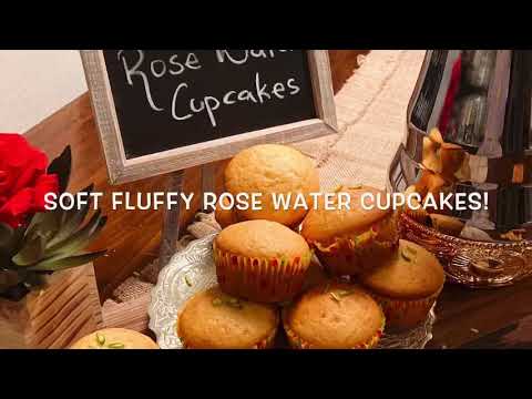 Soft, Fluffy Rose Water Cupcakes! | DIY with Z
