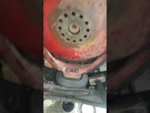 Removing harmonic balancer and timing plate cummins isx