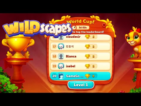 Wildscapes World Cup level 1 - 2 after Level 3505 HD Walkthrough | gameplay | android | GameGo Game