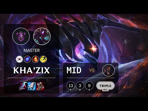 Kha'Zix Mid vs Lucian - KR Master Patch 10.24