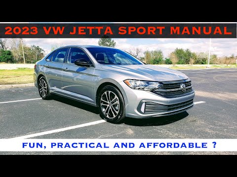 2023 VW Jetta Sport 1.5L Turbo Manual - Practical, Efficient and Fun ! POV Review & Test Drive