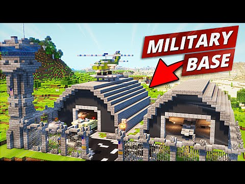 Minecraft Military Base Idea | Timelapse Animation