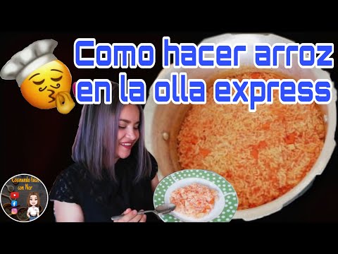 Cómo hacer arroz en la olla exprés 😲👌| fácil y rápido