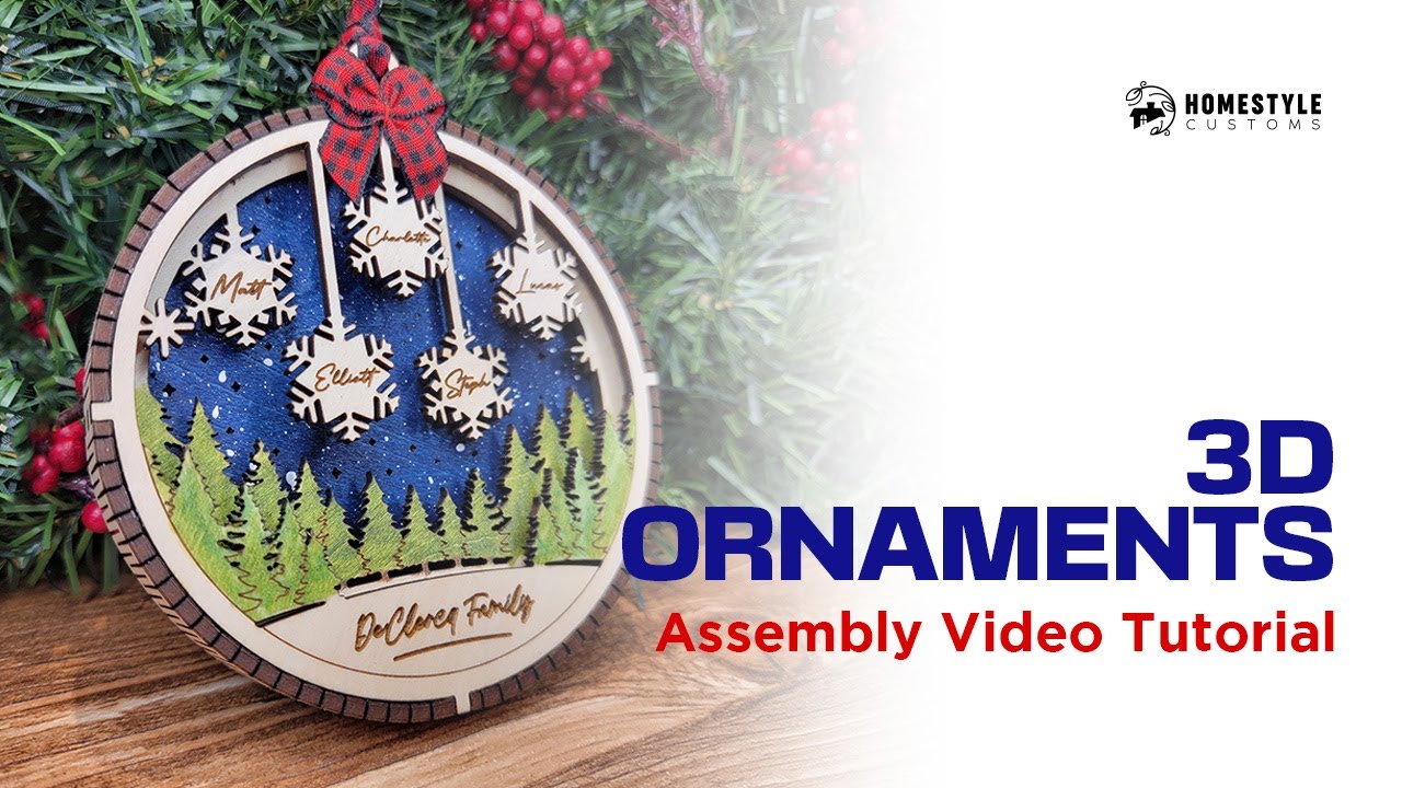 3D Ornament Assembly Tutorial