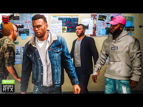 GTA V: 'Planning the Big Score' Mission RTX™ 3090 Gameplay - Max Settings - Ray-Tracing Graphics MOD