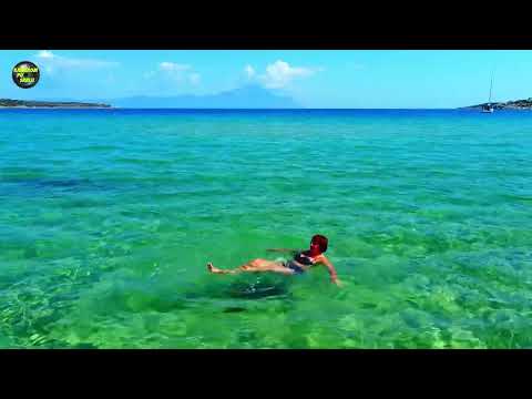 Plaža Sykia, Sitonija, Grčka, septembar 2024