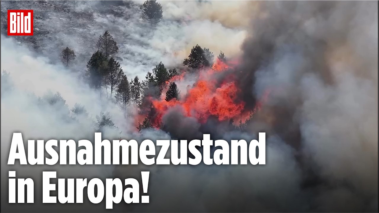 Hitze-Hölle in Europa: Temperaturen steigen weiter – Brandgefahr explodiert