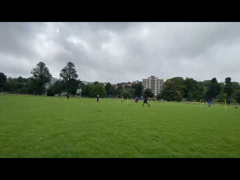 Overlap Run To Cross & Finish | Football Drill