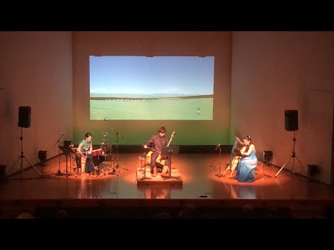 経営学科 セーンジャー 馬頭琴の調べ  (アイリッシュハープ 山浦文友香・パーカッション 池田恭子) 2024年2月24日 赤坂区民センター