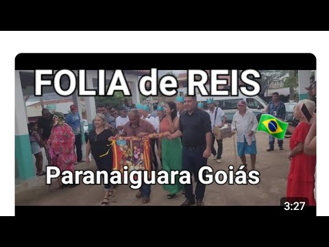 FOLIA de REIS  recebida pelo prefeito Barbosa     e demais autoridades em Paranaiguara Go 