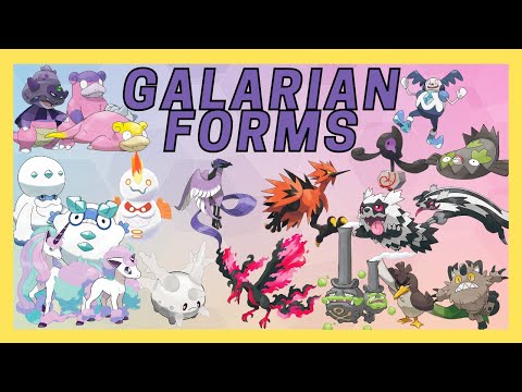 All Galarian Forms in Pokemon Sword and Shield