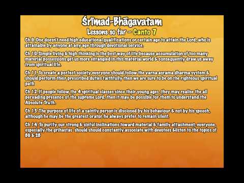 NND.KDS Lessons from Srimad Bhagavatam, Canto 7 by Induleka Devi (07.04.2021)