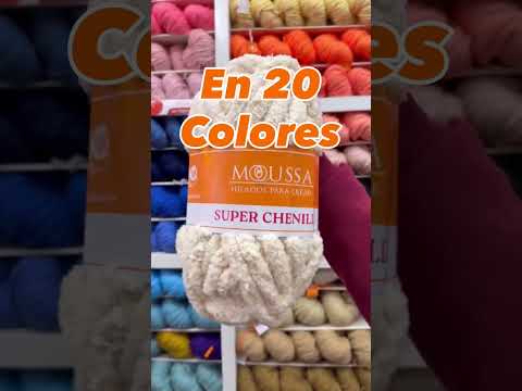 ¿Conocés nuestro SÚPER CHENILLE? 🧡 Tendencia en hilados XL para tejer con los dedos en Moussa Lanas