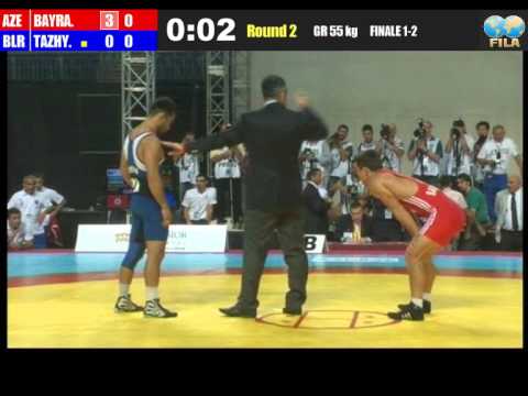 WM 2011 Finale GR 55 KG Bayramov gegen Tazheyieu