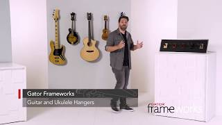 Video thumbnail for Gator Frameworks Guitar & Uke Hangers by Gator Cases