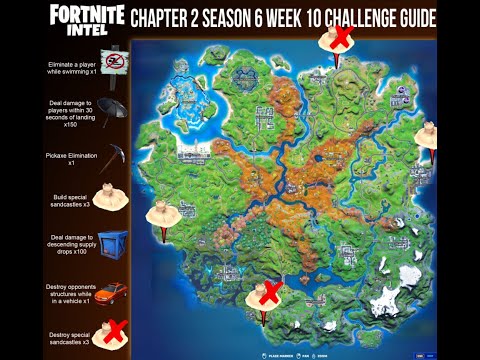 Destroy Special Sandcastles Location Quest - Fortnite Season 6 Chapter 2