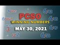 P49M Jackpot Ultra lotto 6/58, EZ2, Suertres, and Superlotto 6/49 | May 30, 2021