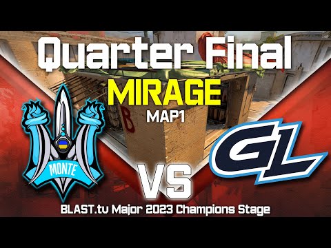 INTENSIVE GAME!!! Monte vs GamerLegion - Mirage map 1 - BLAST Major Champion Stage | CSGO